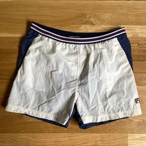 Vintage inspired Fila swim trunks